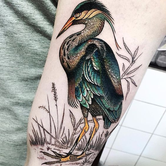 21 Heron Tattoo Ideas: Embrace Grace and Elegance with Symbolic Designs