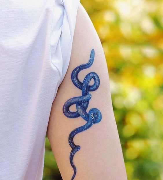 25 Ideas Embracing Color in Snake Tattoo Designs - Welcome to Fashion ...