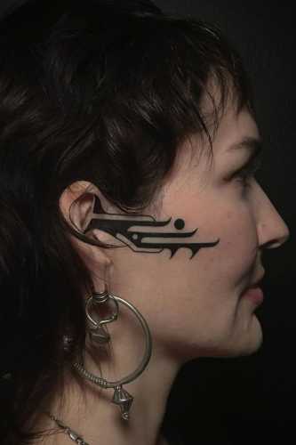 19 Side Face Tattoo Ideas for Women