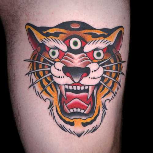 22 Old School Tiger Tattoo Ideas