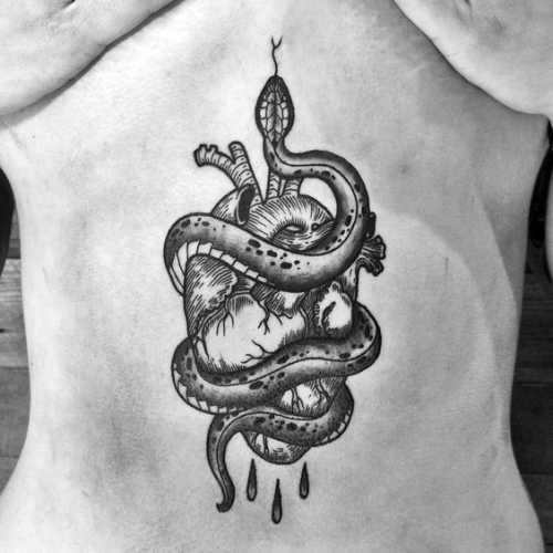 13 Snake Tattoo Ribs Ideas for Striking Art