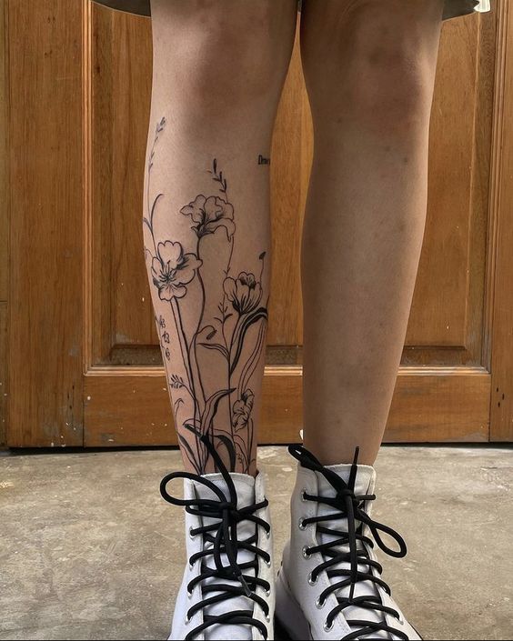18 Unique Flower Ankle Tattoo Ideas: Stunning Designs for Nature Lovers ...