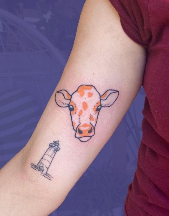 Charming Small Cow Tattoo Ideas 2024 Cute & Creative Inspirations for Women