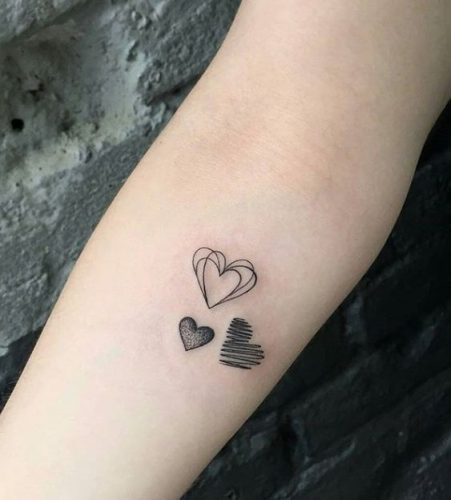 18 Three Hearts Tattoo Ideas for 2024
