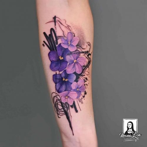 Discover the Charm of February Birth Flower Tattoos: Violets &#038; Primroses Ink Ideas