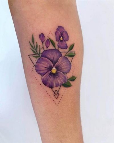 Discover the Charm of February Birth Flower Tattoos: Violets &#038; Primroses Ink Ideas