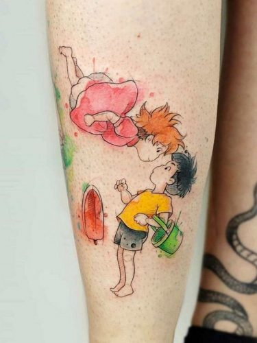 Explore Top 20 Ponyo Tattoo Designs &#8211; Embrace Studio Ghibli Magic in 2025