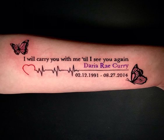 19 Unique Memorial Tattoo Quotes For Remembrance In 2024 Loving 7 55