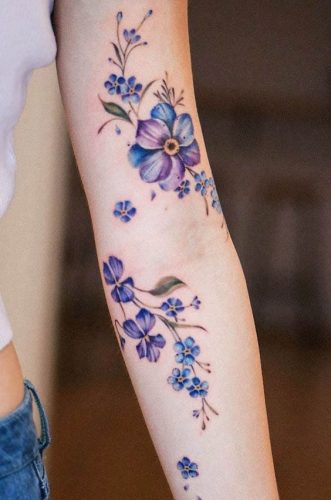 Discover the Charm of February Birth Flower Tattoos: Violets &#038; Primroses Ink Ideas