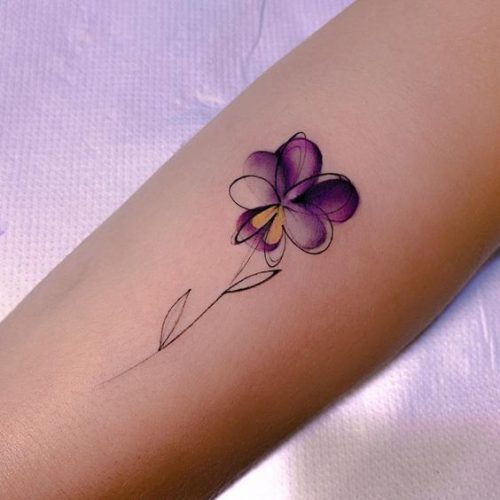Discover the Charm of February Birth Flower Tattoos: Violets &#038; Primroses Ink Ideas