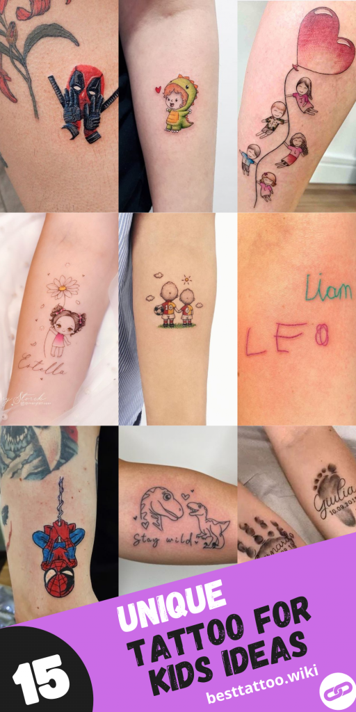 15 Heartwarming Tattoo Ideas to Honor Your Kids in 2024 - Unique ...