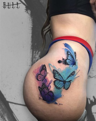 Stunning 2025 Butterfly Tattoo Thigh Designs for Women &#038; Men &#8211; Ideas from Simple to Large