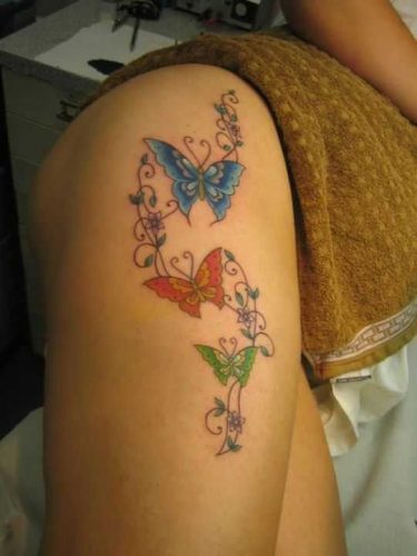 Stunning 2025 Butterfly Tattoo Thigh Designs for Women &#038; Men &#8211; Ideas from Simple to Large