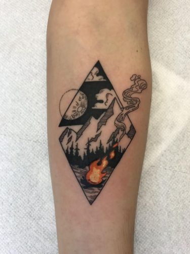 Discover the Great Outdoors on Your Skin: 20 Inspiring Camping Tattoo Designs for Nature Lovers in 2025