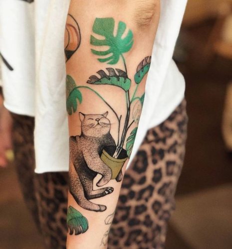 Explore 20 Lush Tropical Leaves Tattoo Ideas &#8211; Perfect for Nature Lovers in 2025