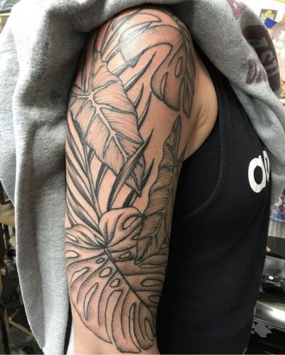 Explore 20 Lush Tropical Leaves Tattoo Ideas &#8211; Perfect for Nature Lovers in 2025