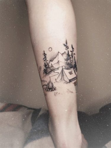 Discover the Great Outdoors on Your Skin: 20 Inspiring Camping Tattoo Designs for Nature Lovers in 2025