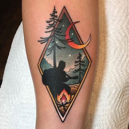 Discover the Great Outdoors on Your Skin: 20 Inspiring Camping Tattoo Designs for Nature Lovers in 2025
