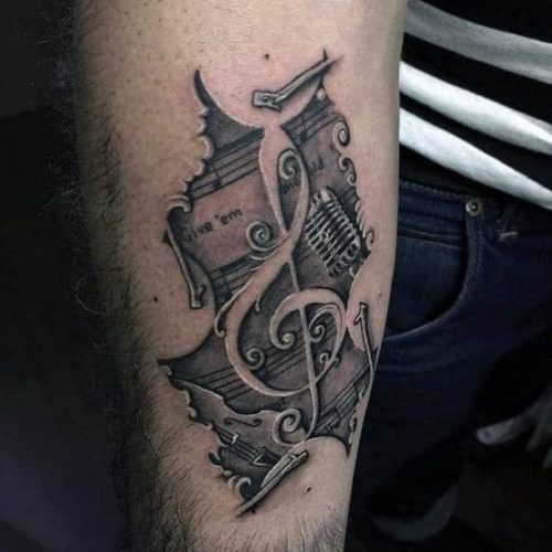 Unique Treble Clef Tattoo Ideas 2025: Discover Designs for Music Lovers&#8217; Ankles, Wrists &#038; More!