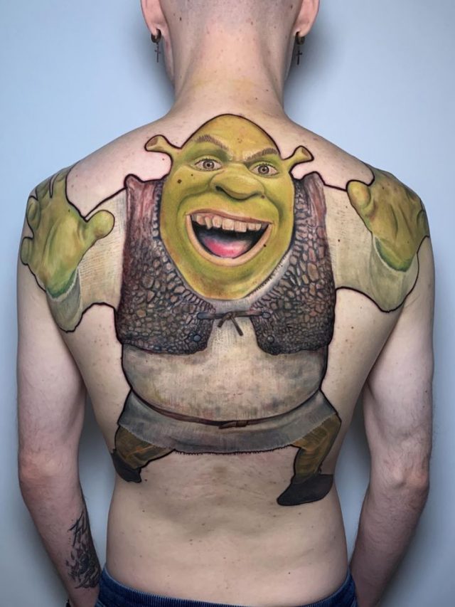 Creative Shrek Tattoo Ideas
