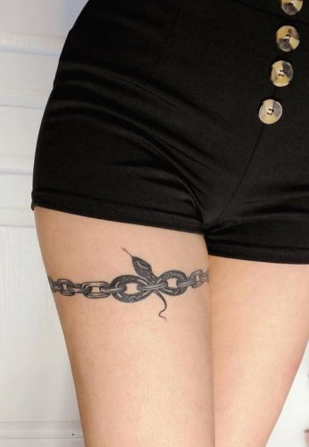 Unveil 2025&#8217;s Top 15 Thigh Cuff Tattoo Trends: From Polynesian Patterns to Cosmic Bands
