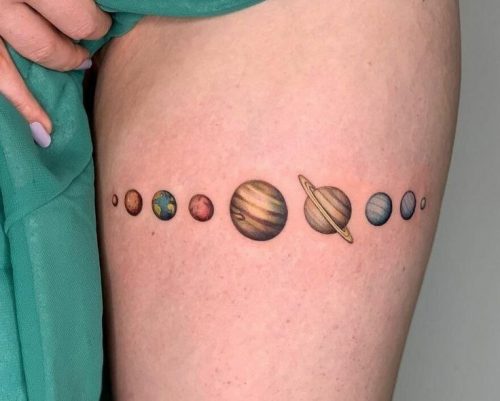 Unveil 2025&#8217;s Top 15 Thigh Cuff Tattoo Trends: From Polynesian Patterns to Cosmic Bands