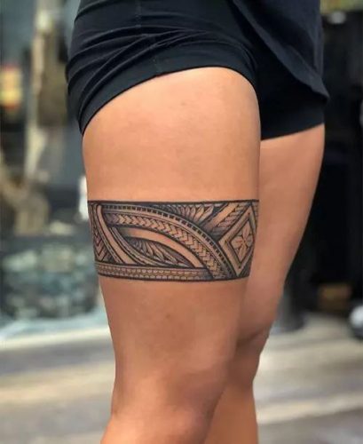 Unveil 2025&#8217;s Top 15 Thigh Cuff Tattoo Trends: From Polynesian Patterns to Cosmic Bands