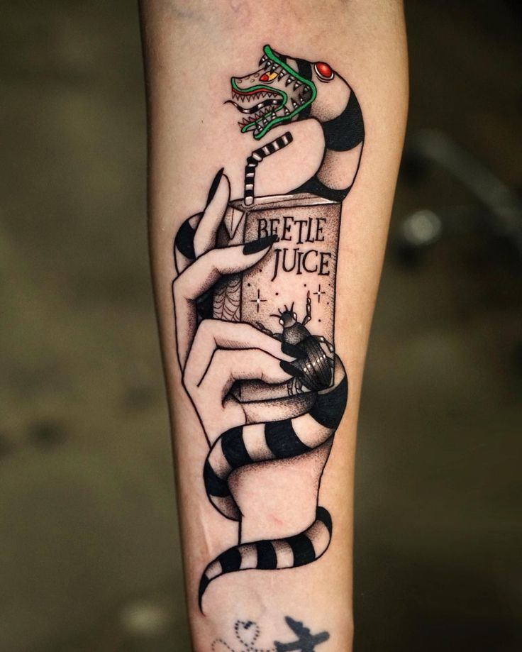 Explore 17 Enthralling Beetlejuice Tattoo Designs: Timeless Tribute to ...