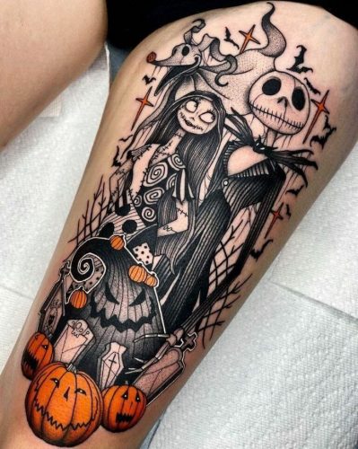 Discover 15 Captivating Jack and Sally Tattoos - Embrace the Gothic ...