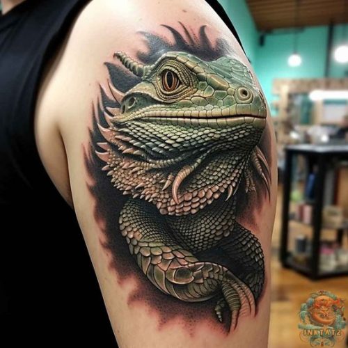 Explore Top 20 Bearded Dragon Tattoo Designs - Unique & Trendy Ideas ...