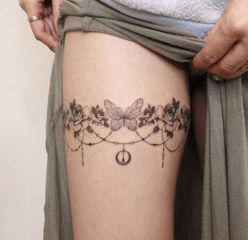 Unveil 2025&#8217;s Top 15 Thigh Cuff Tattoo Trends: From Polynesian Patterns to Cosmic Bands