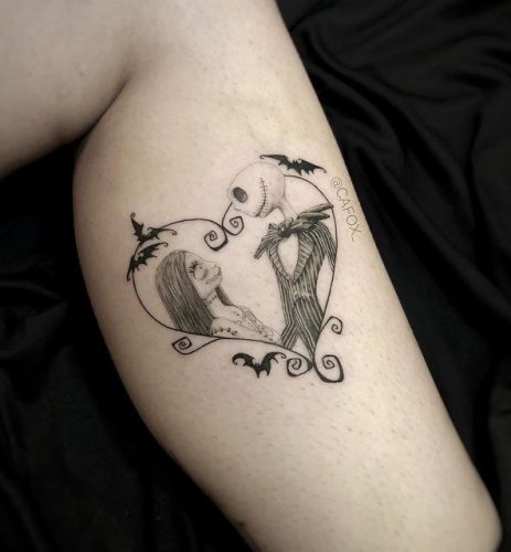 Embracing the Eternal Romance: 15 Jack and Sally Tattoo Ideas for 2025