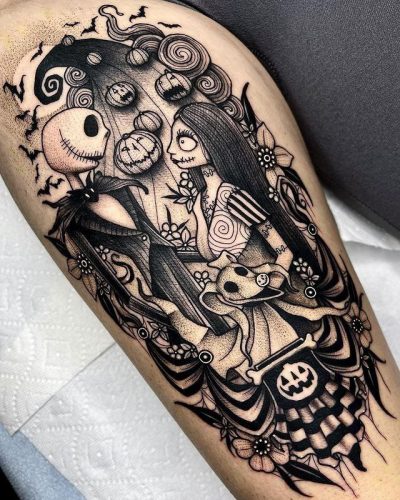 Embracing the Eternal Romance: 15 Jack and Sally Tattoo Ideas for 2025