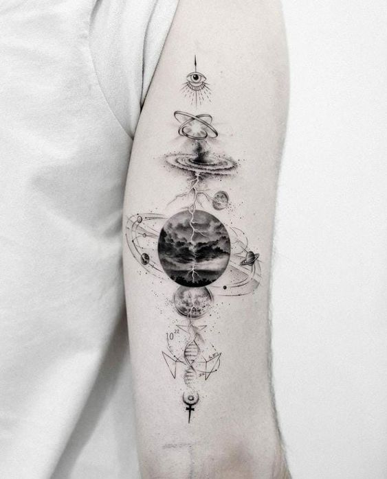 Discover 22 Stunning Space-Themed Tattoos for 2024: Galactic Art for ...