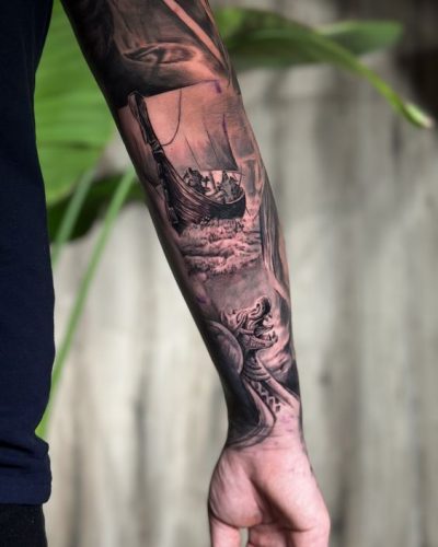 Explore 17 Captivating Viking Ship Tattoo Ideas for 2025: Embrace Norse Heritage &#038; Artistry