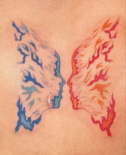 Explore 16 Stunning Fire and Ice Tattoo Designs for 2025: Unleash Your Inner Fire with Cool Contrasts!