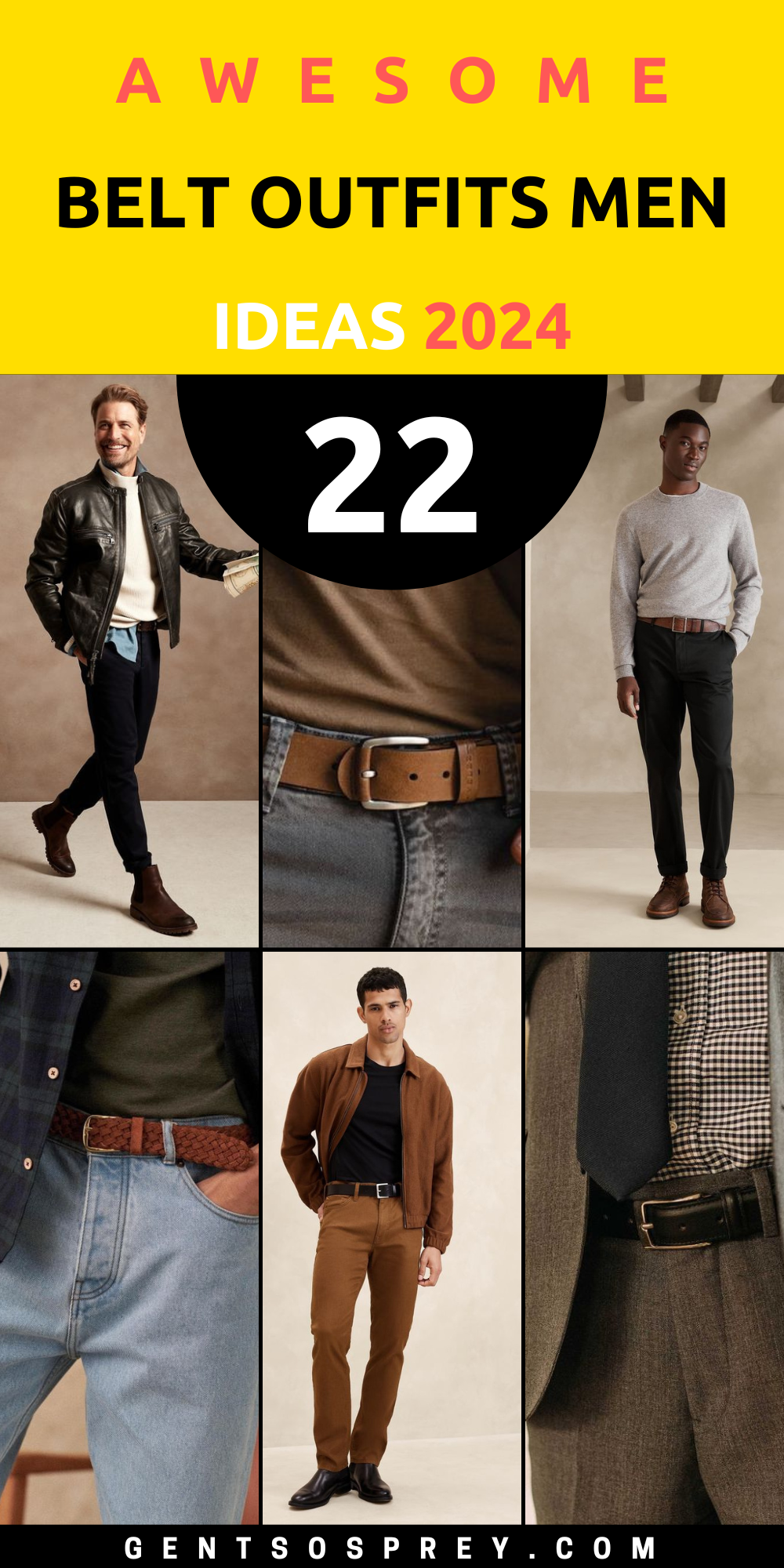 22 Stylish Belt Outfits for Men in 2025: From Classic Leather to Bold Chains &#8211; Elevate Your Style