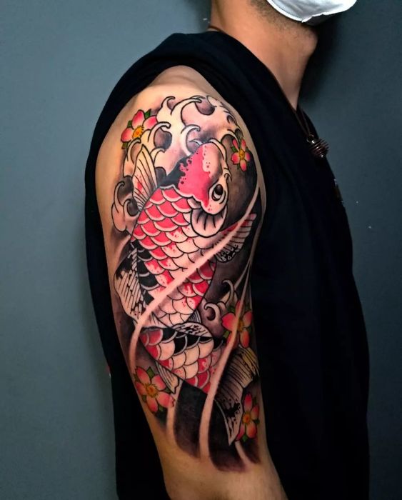 Explore 20 Traditional Japanese Koi Fish Tattoos: Stunning Sleeve Designs for Men in 2025
