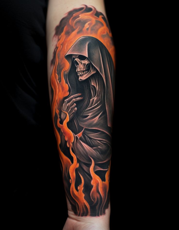 Discover 20 Grim Reaper Tattoo Ideas for Men &#038; Women: Realistic, Traditional, Cute, and Neo-Traditional Designs