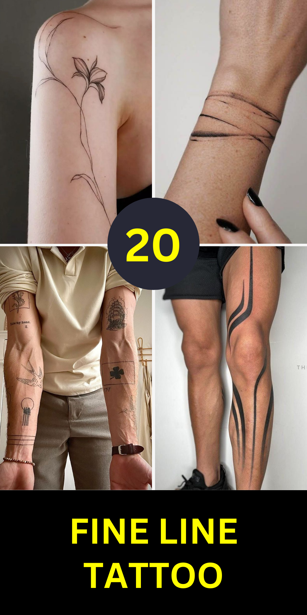 Explore 20 Stunning Fine Line Tattoo Ideas: Minimalist Designs for Women &#038; Men