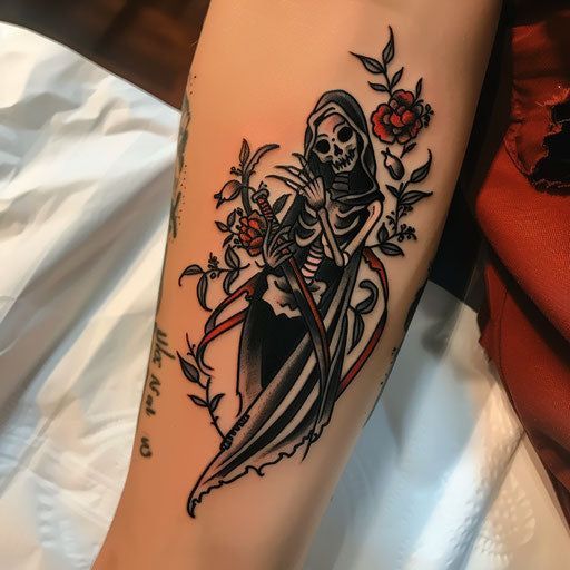 Discover 20 Grim Reaper Tattoo Ideas for Men &#038; Women: Realistic, Traditional, Cute, and Neo-Traditional Designs