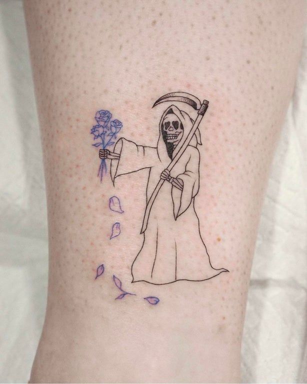 Discover 20 Grim Reaper Tattoo Ideas for Men &#038; Women: Realistic, Traditional, Cute, and Neo-Traditional Designs