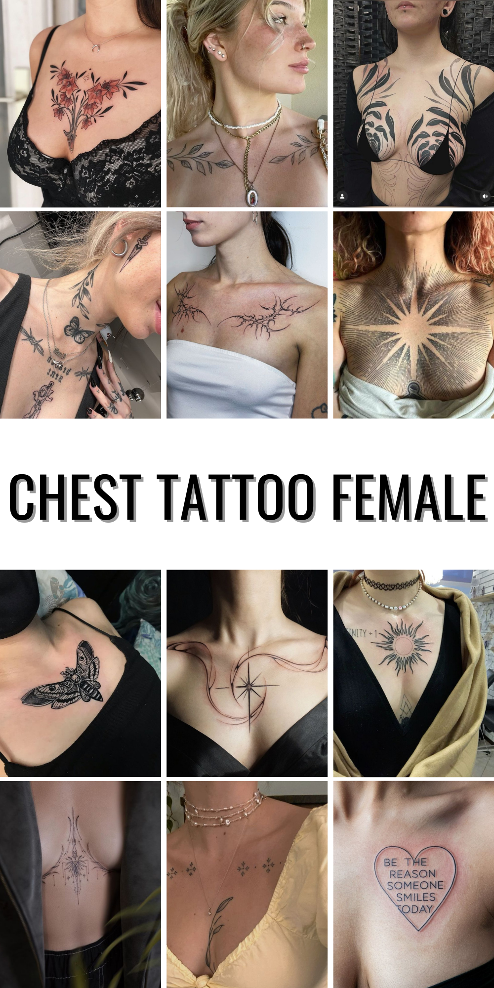 22 Ideas for Chest Tattoos for Women: Inspiring Designs to Celebrate Individuality