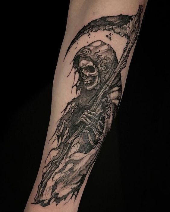 Discover 20 Grim Reaper Tattoo Ideas for Men &#038; Women: Realistic, Traditional, Cute, and Neo-Traditional Designs
