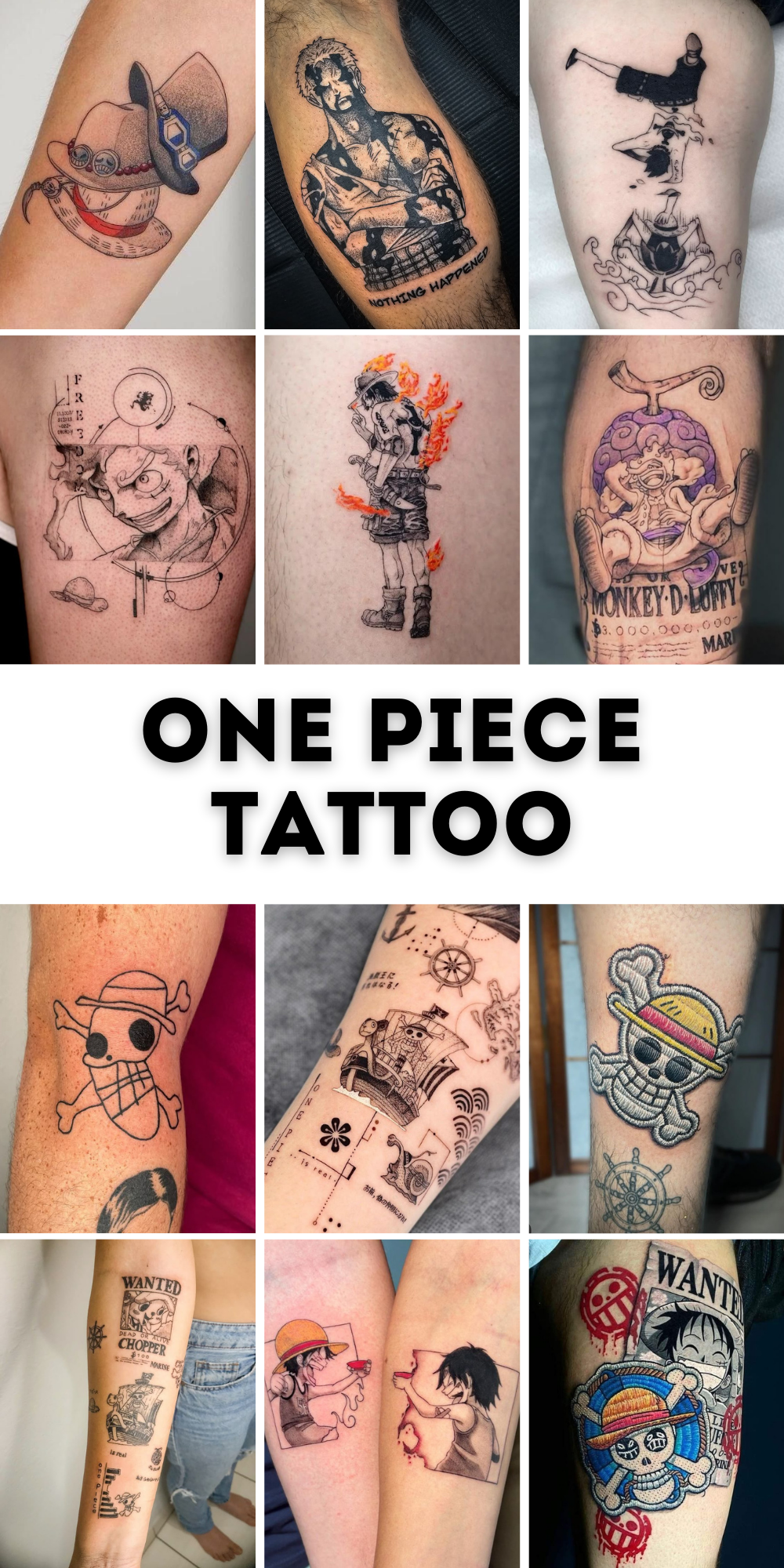 Best 26 One Piece Tattoo Ideas – Luffy, Zoro, Ace, Law, Minimalist &#038; Sleeve Designs