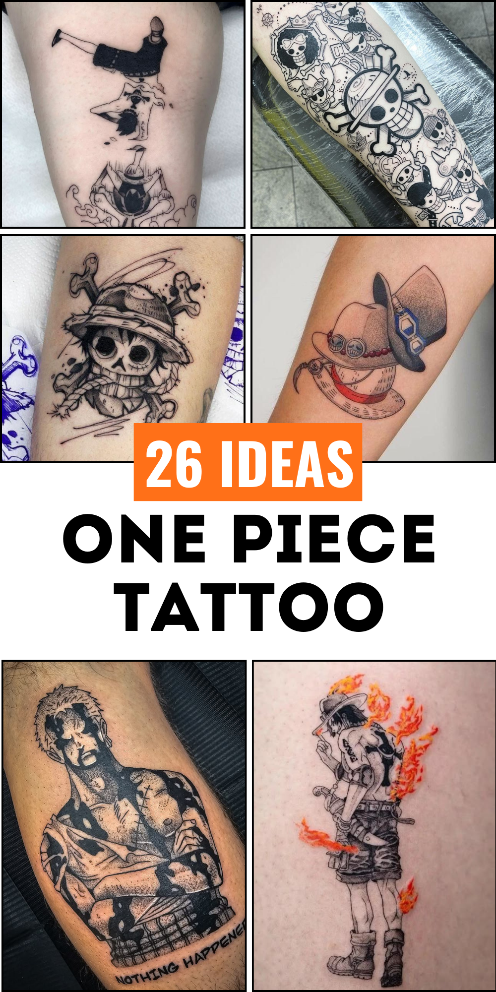 Best 26 One Piece Tattoo Ideas – Luffy, Zoro, Ace, Law, Minimalist &#038; Sleeve Designs
