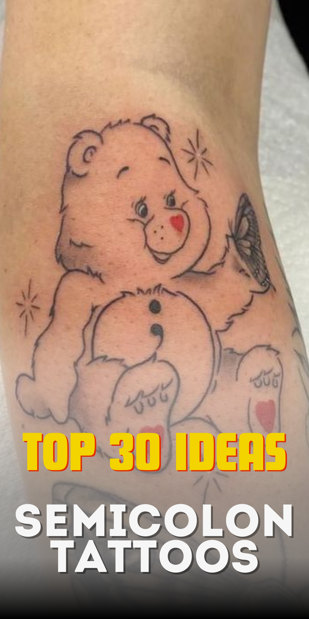 30 Stunning Semicolon Tattoo Ideas for 2025: Minimalist, Butterfly, Floral, Heart &#038; More