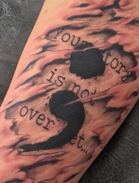 30 Stunning Semicolon Tattoo Ideas for 2025: Minimalist, Butterfly, Floral, Heart &#038; More