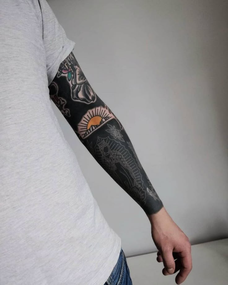 Discover Bold Blackout Tattoo Ideas 2025: Full Sleeve, Geometric, Abstract, with White Ink
