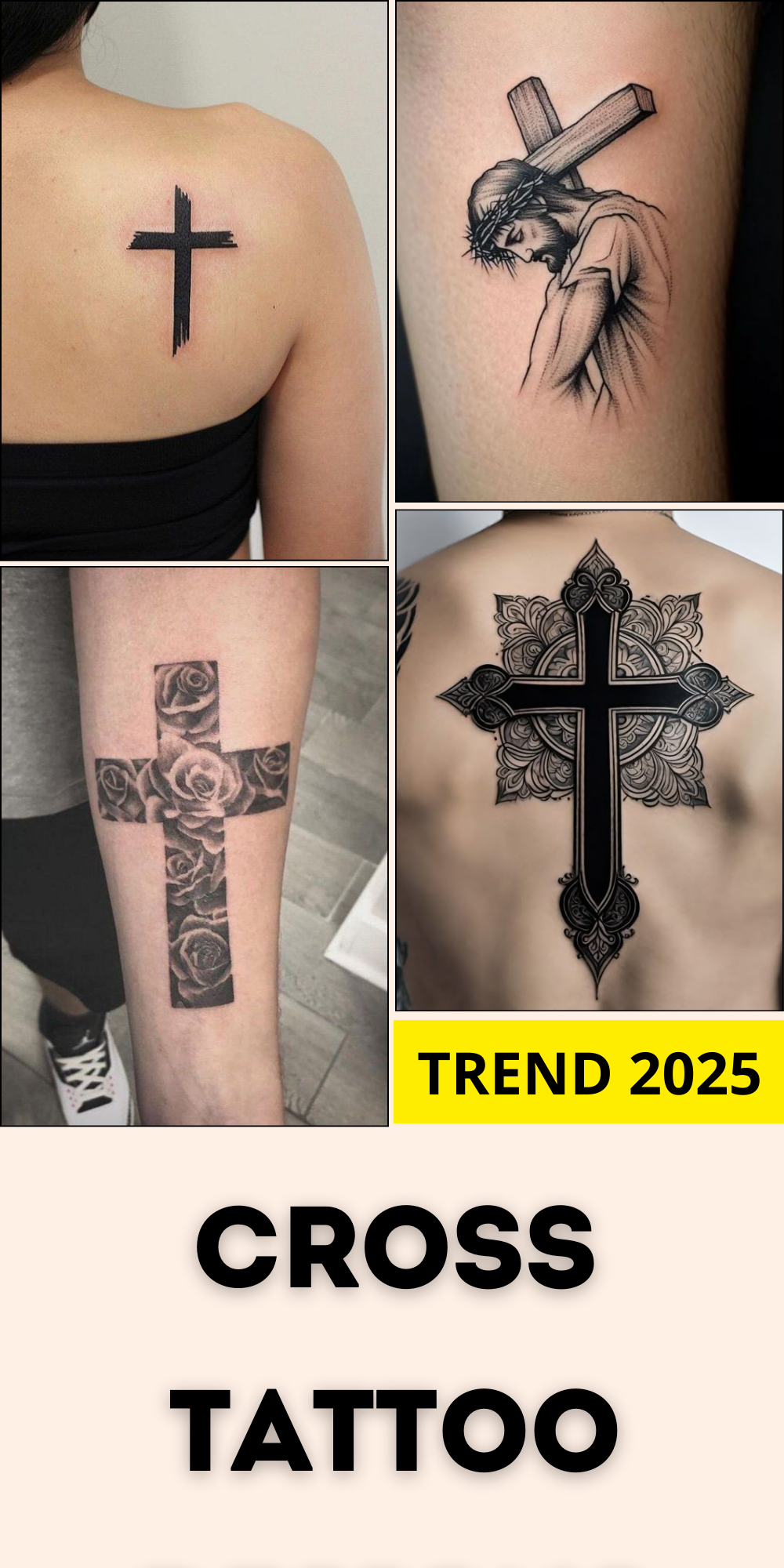 26 Unique Cross Tattoo Designs for 2025: Ideas for Men &#038; Women